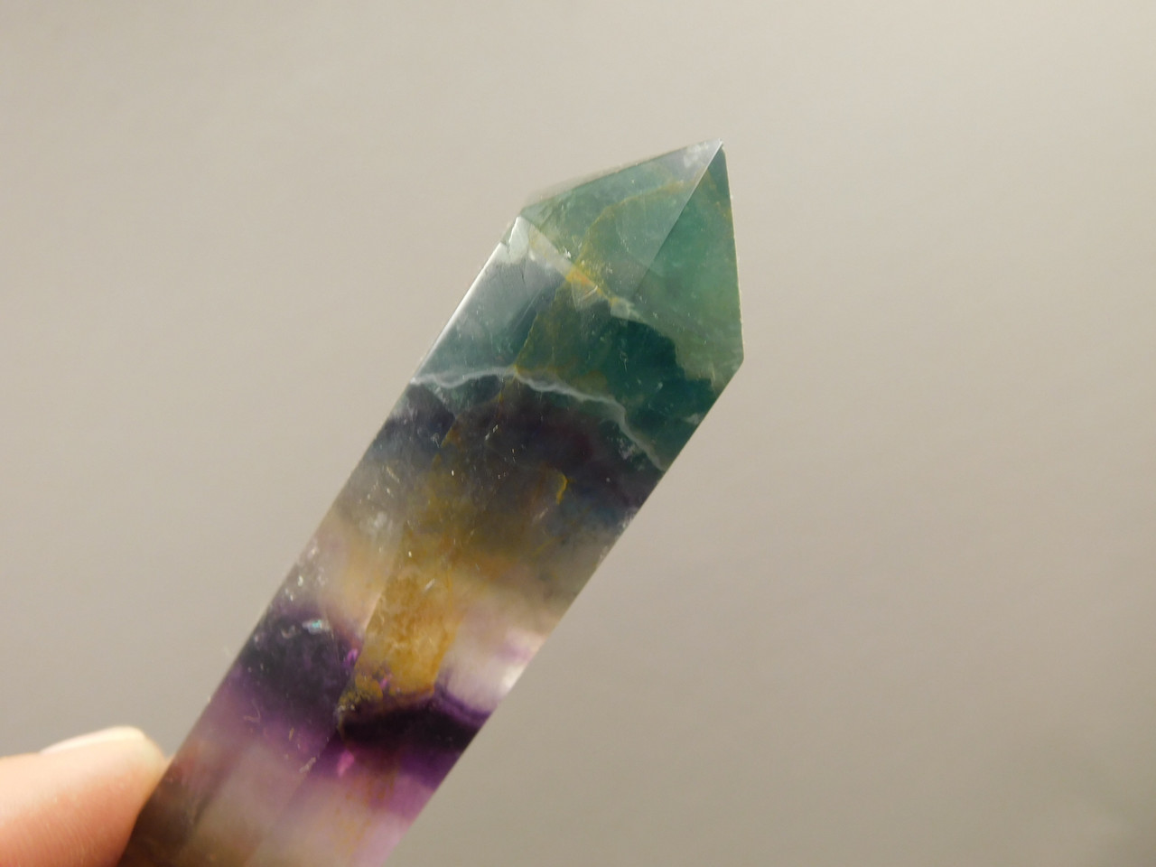 Fluorite Crystal Double Terminated Point 4.3 inch Wand #O18