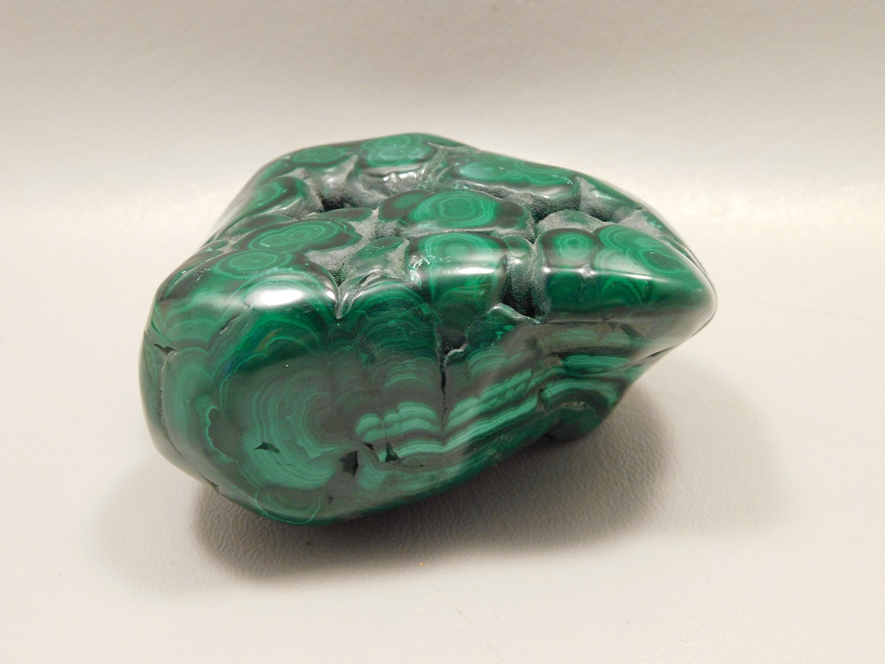 Malachite Polished Rock Banded Green Eyes Africa #O11
