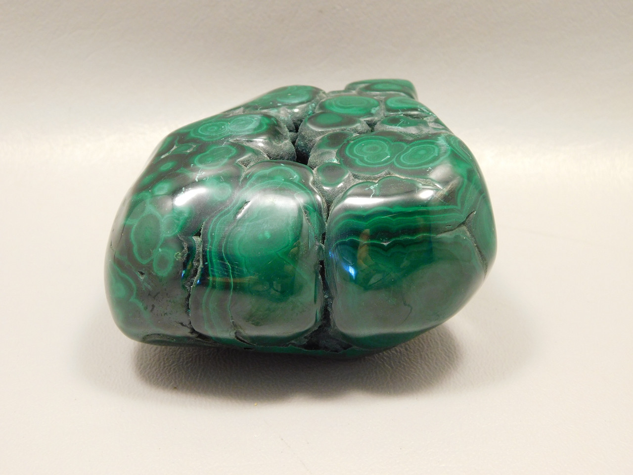 Malachite Polished Rock Banded Green Eyes Africa #O11