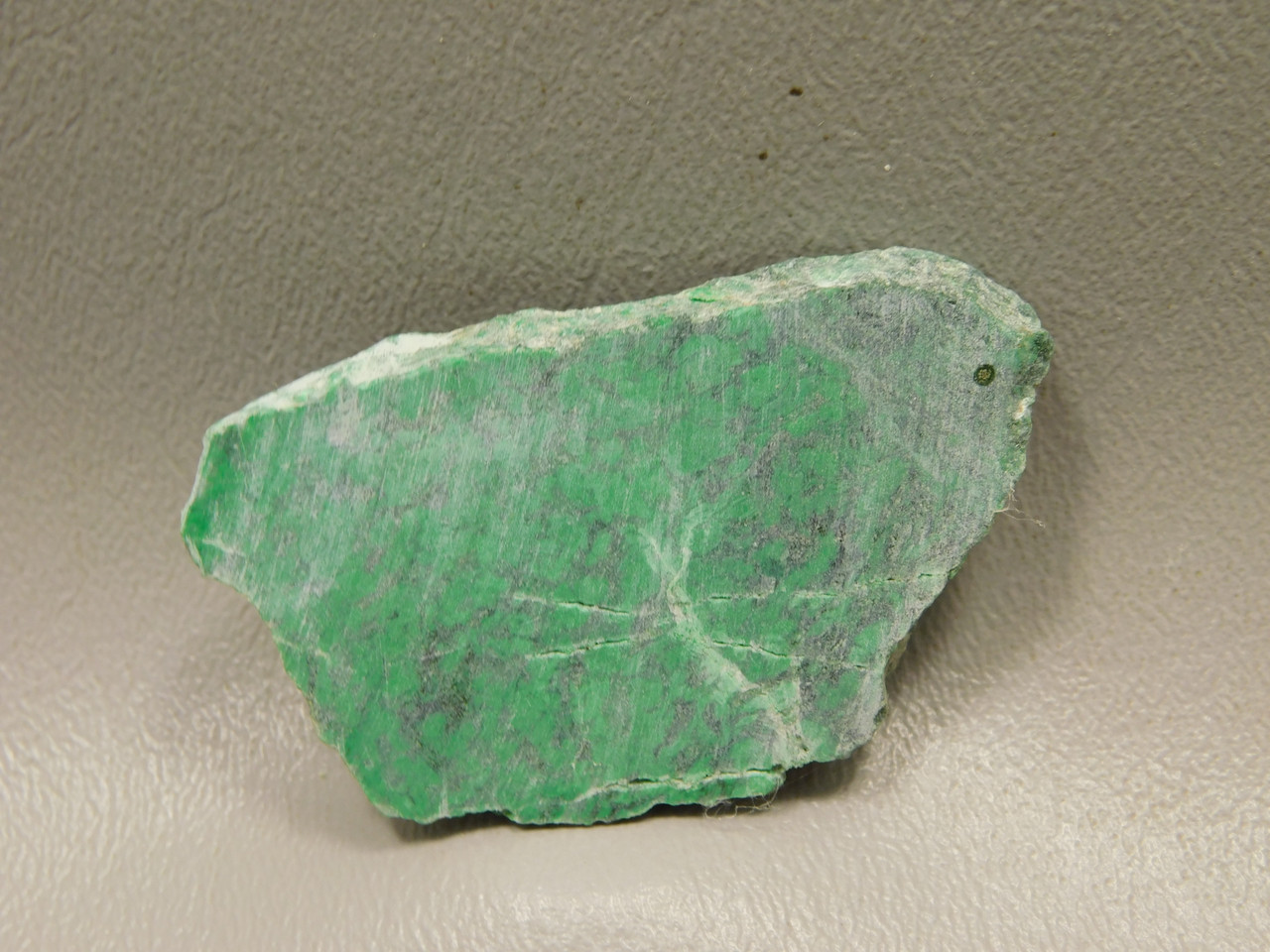 Maw Sit Sit Unpolished Stone Slab Green Jade Small Rock #O15