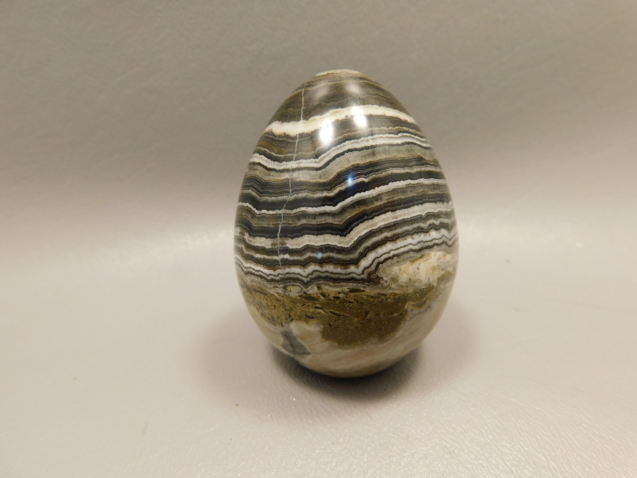 Spirit Stone Egg Yavapai Travertine 2.4 inch Carved Rock Arizona #O4