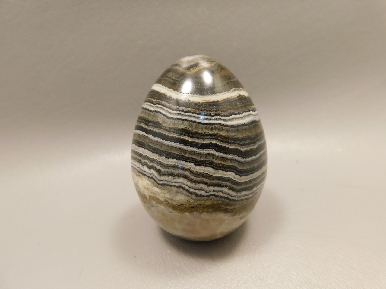 Spirit Stone Egg Yavapai Travertine 2.4 inch Carved Rock Arizona #O4