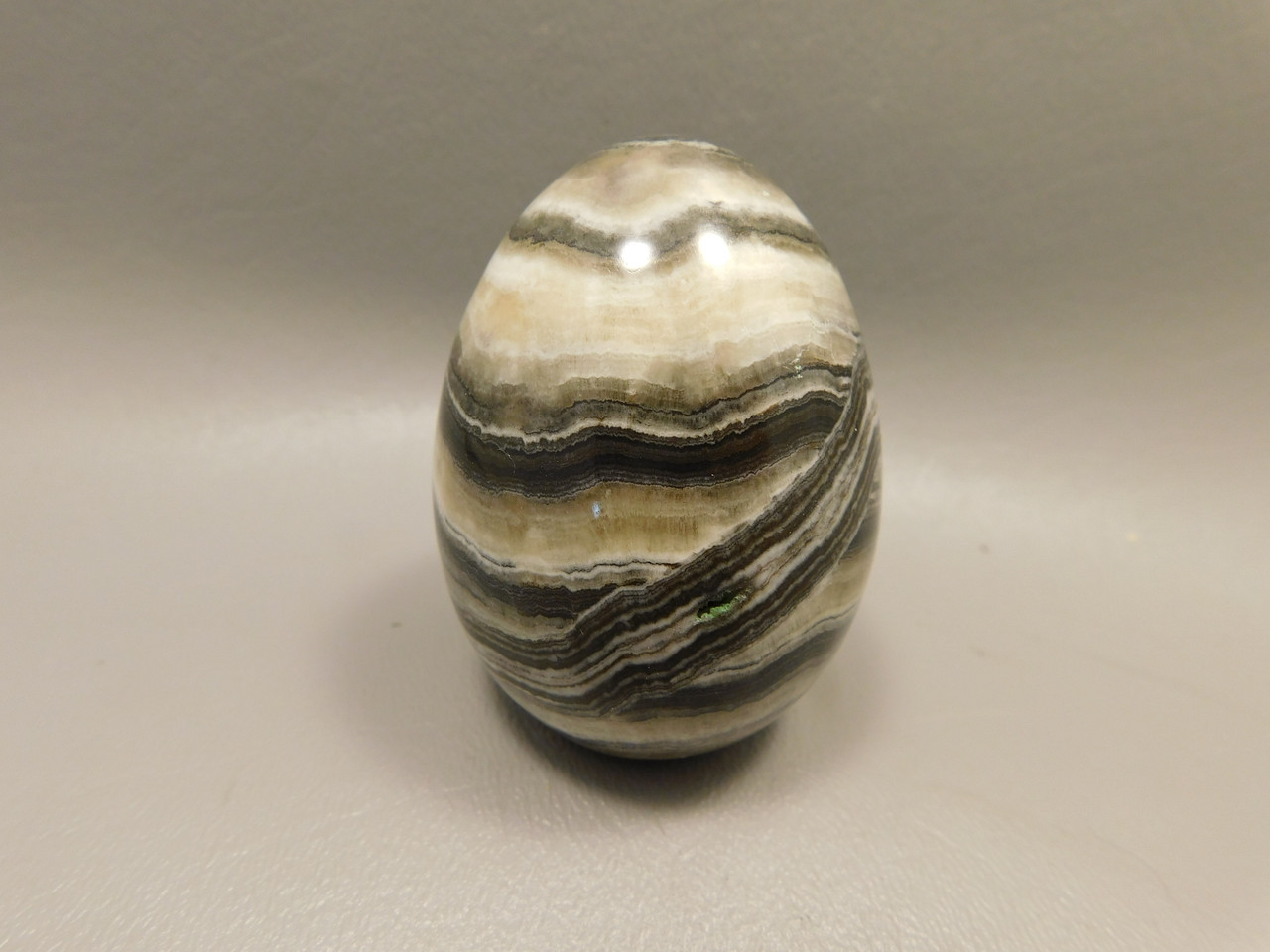 Spirit Stone Egg Yavapai Travertine 2.4 inch Carved Rock Arizona #O4