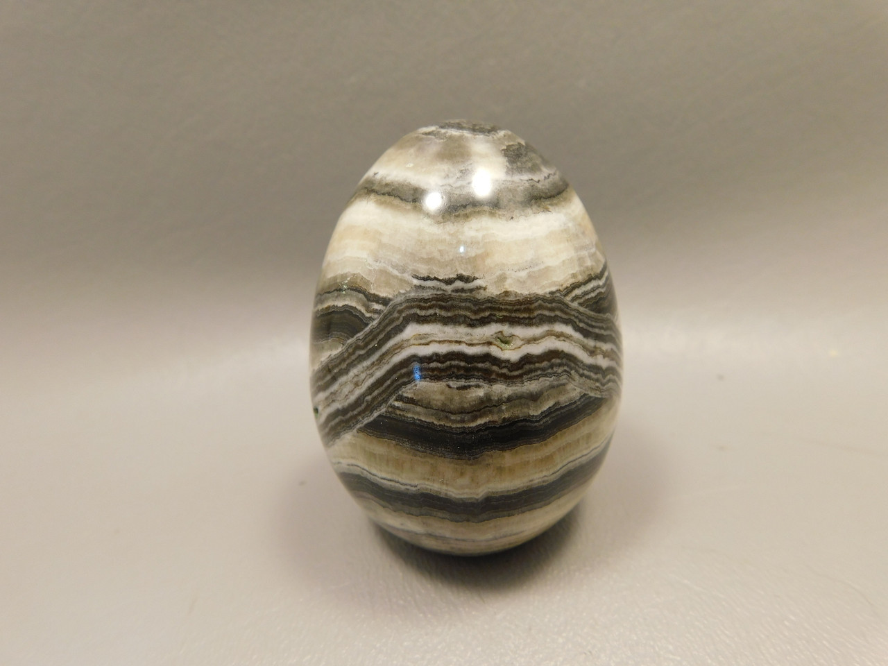 Spirit Stone Egg Yavapai Travertine 2.4 inch Carved Rock Arizona #O4