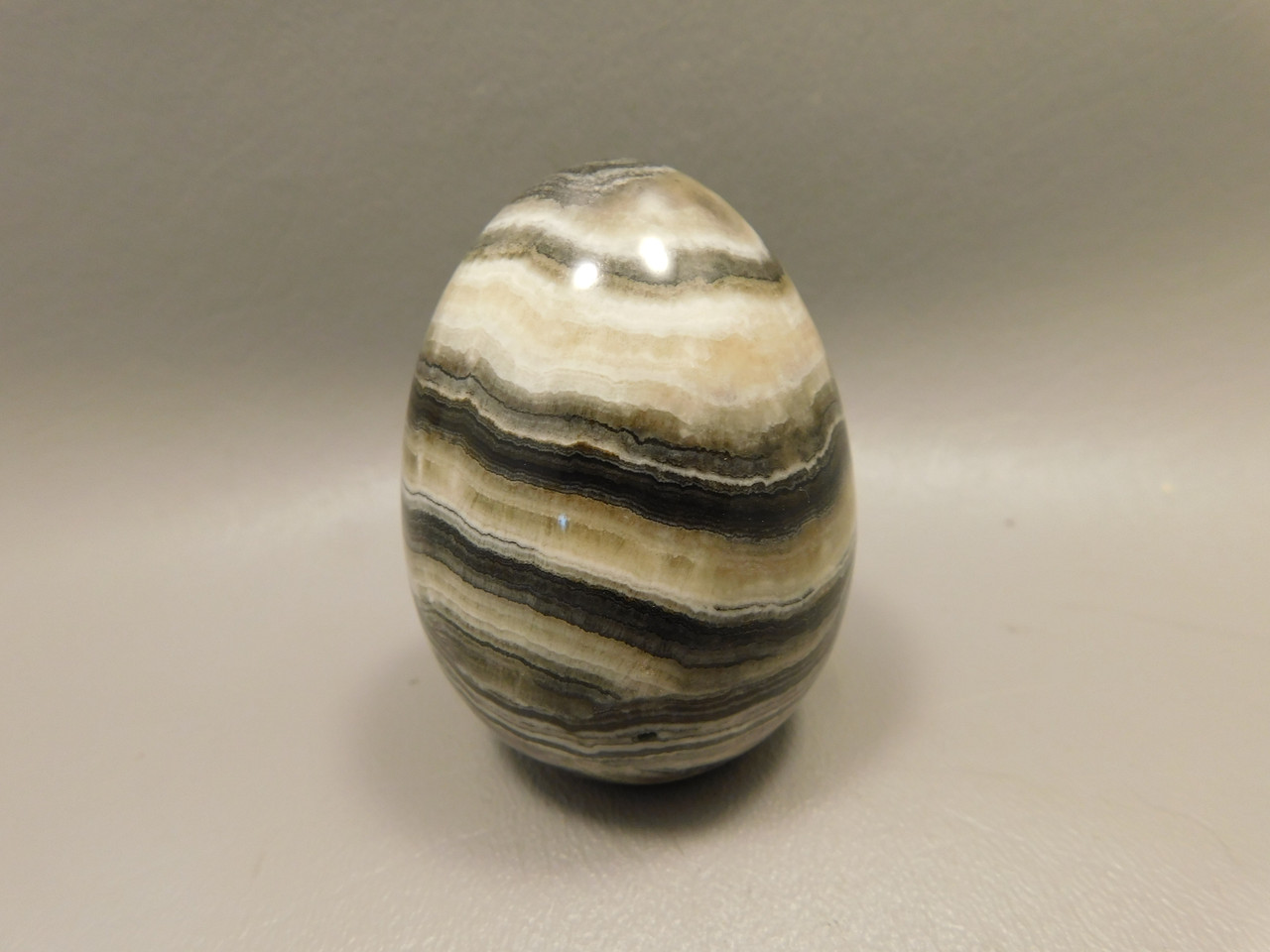 Spirit Stone Egg Yavapai Travertine 2.4 inch Carved Rock Arizona #O4