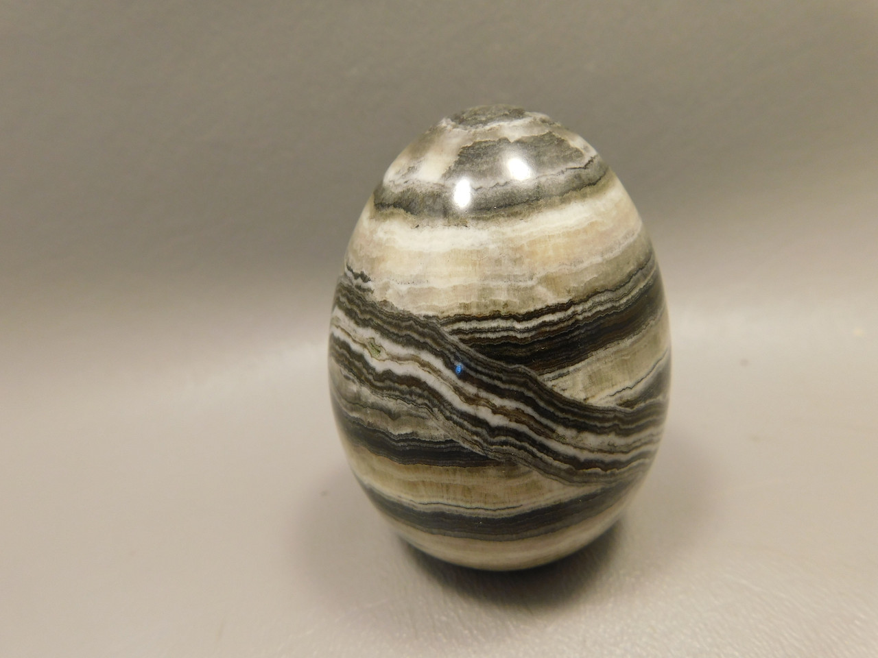 Spirit Stone Egg Yavapai Travertine 2.4 inch Carved Rock Arizona #O4