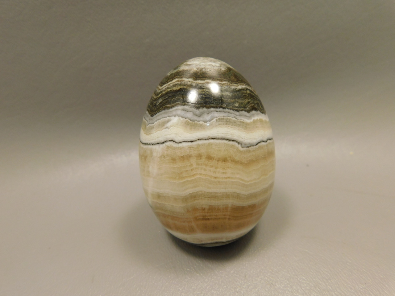 Spirit Stone Egg Yavapai Travertine 2.5 inch Carved Rock Arizona #O6