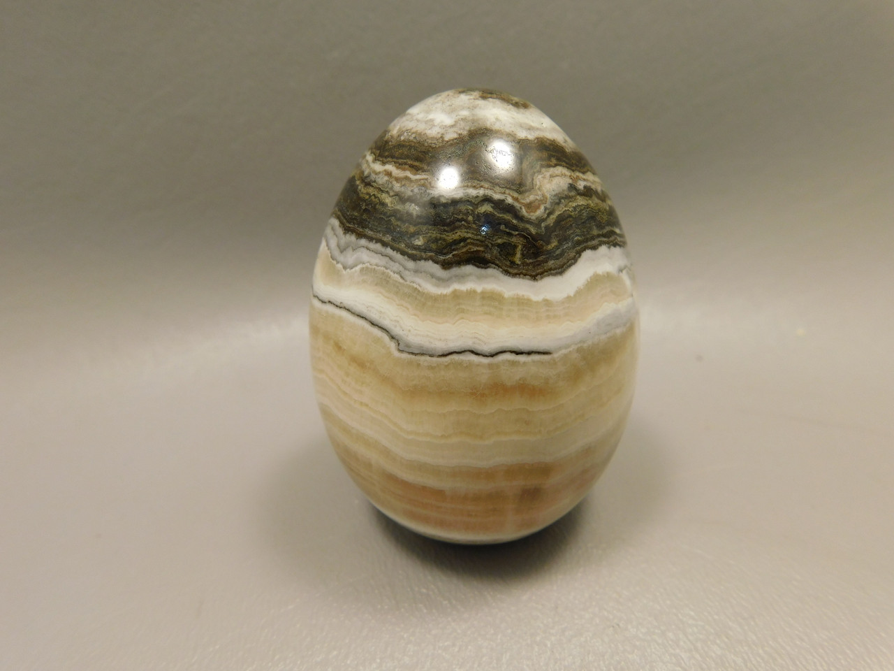 Spirit Stone Egg Yavapai Travertine 2.5 inch Carved Rock Arizona #O6