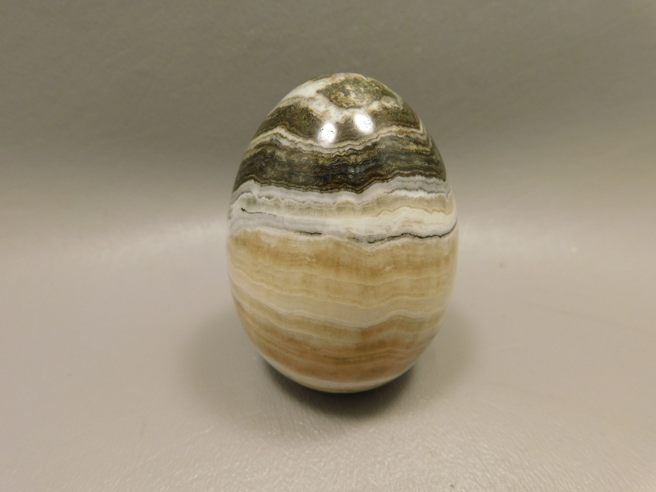 Spirit Stone Egg Yavapai Travertine 2.5 inch Carved Rock Arizona #O6