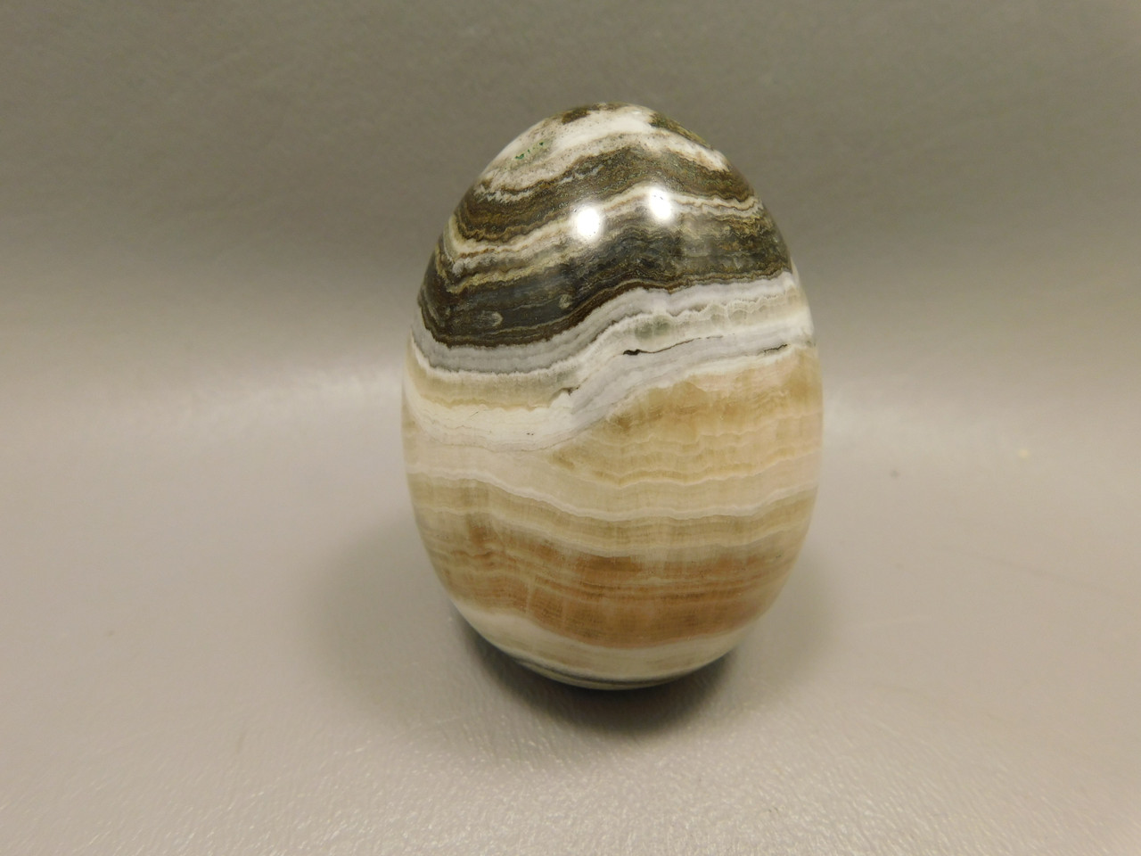 Spirit Stone Egg Yavapai Travertine 2.5 inch Carved Rock Arizona #O6