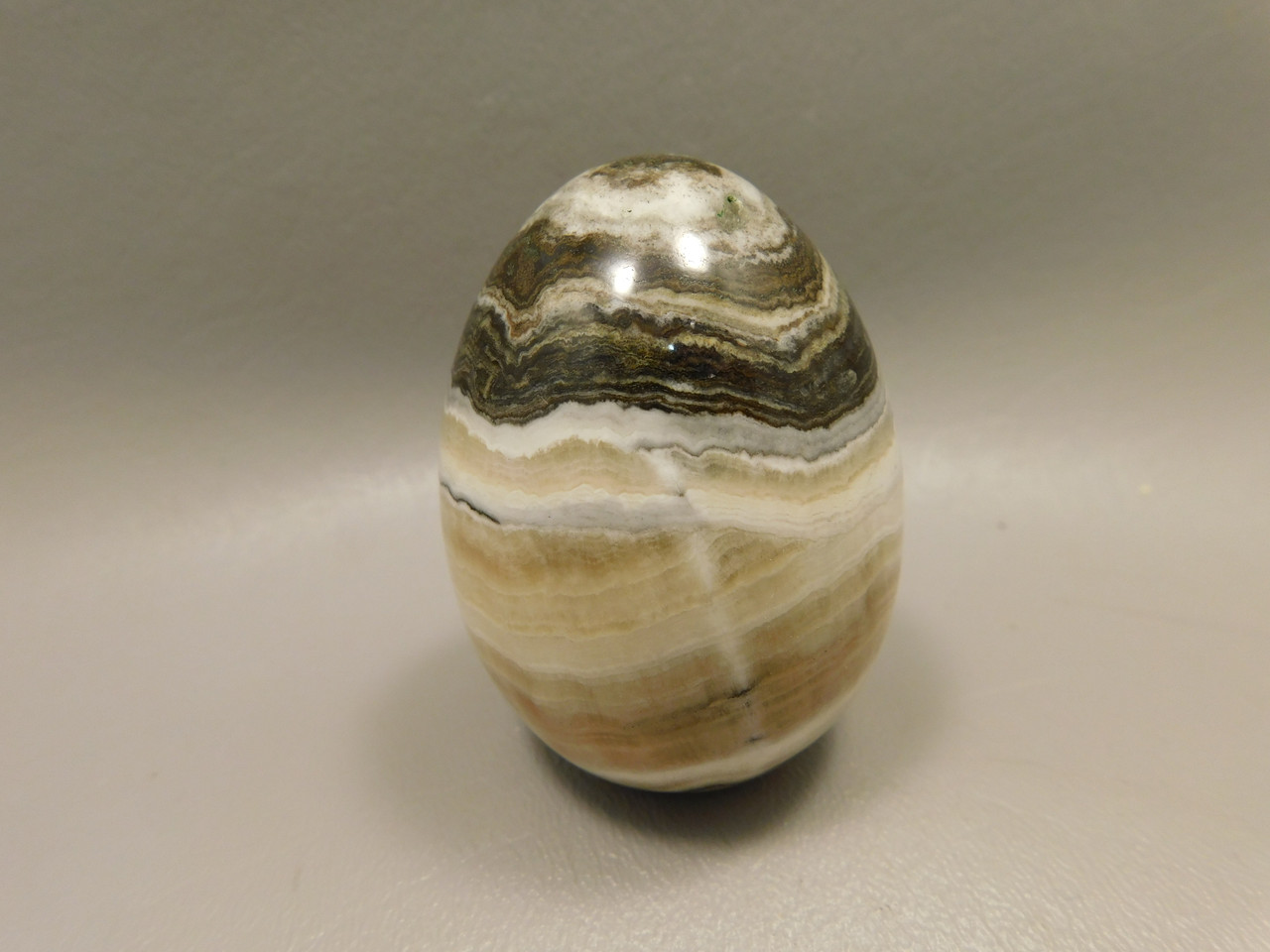 Spirit Stone Egg Yavapai Travertine 2.5 inch Carved Rock Arizona #O6