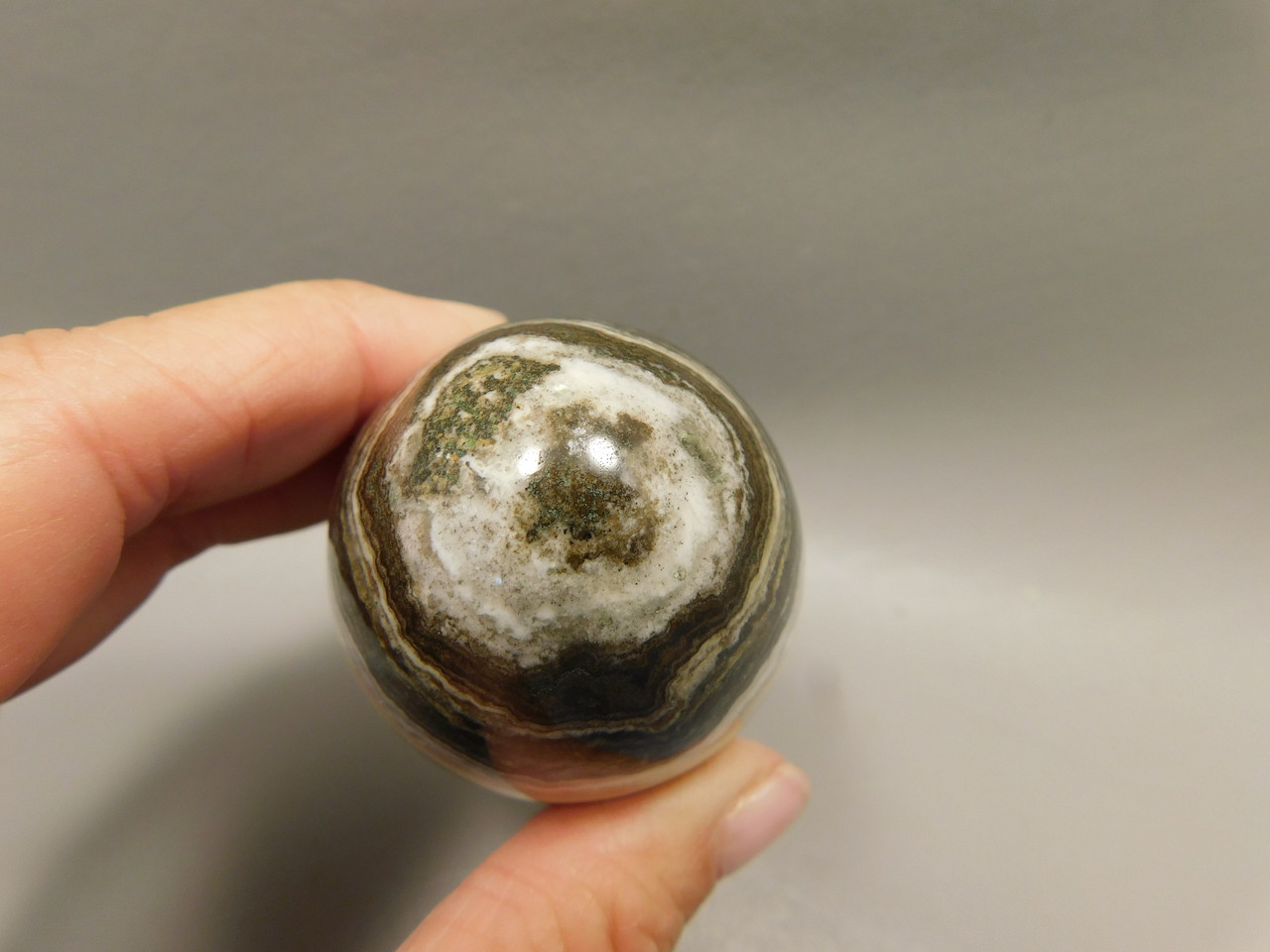 Spirit Stone Egg Yavapai Travertine 2.5 inch Carved Rock Arizona #O6