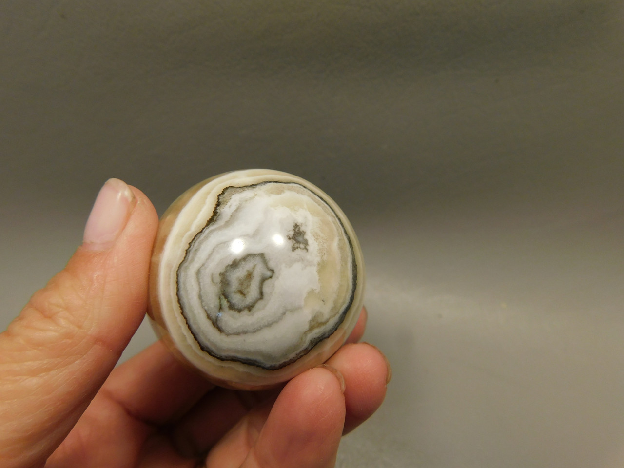 Spirit Stone Egg Yavapai Travertine 2.5 inch Carved Rock Arizona #O6