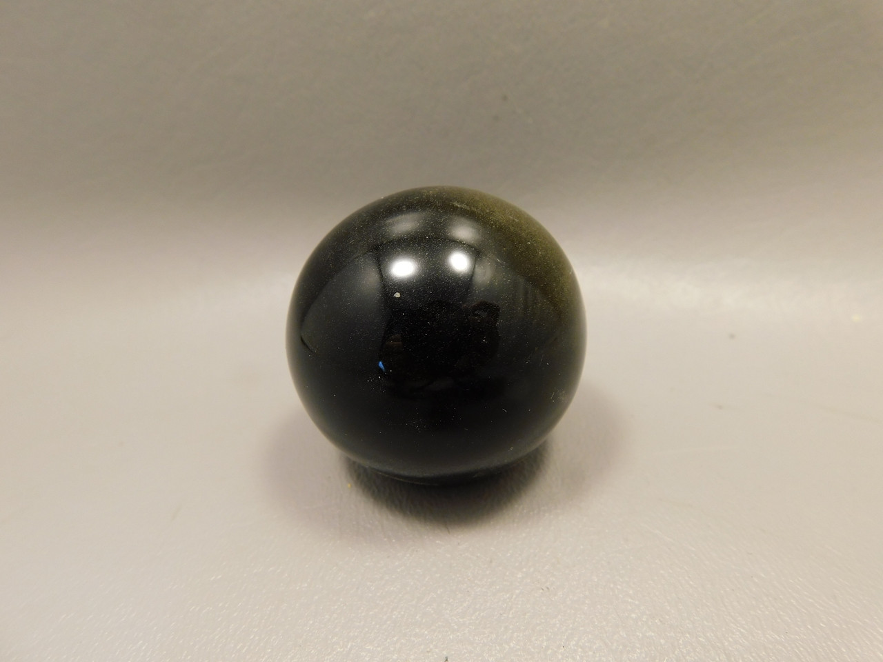 Gold Sheen Obsidian Sphere 1.7 inch Chatoyant 42 mm Stone Ball #Og8