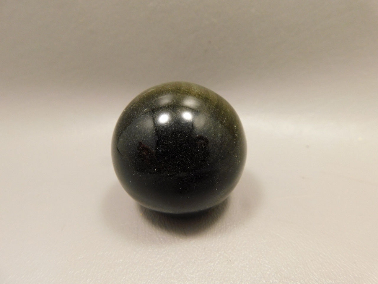 Gold Sheen Obsidian Sphere 1.7 inch Chatoyant 42 mm Stone Ball #Og8