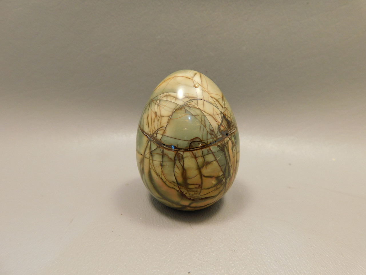 Cherry Creek Jasper Egg 2 inch Rock Mineral Red Creek Stone #O2