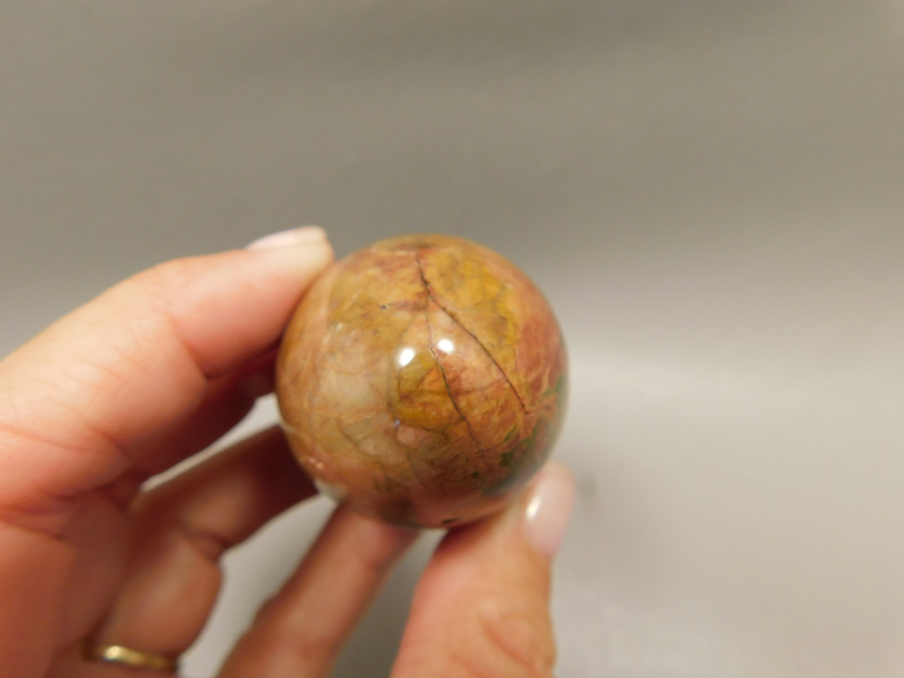Cherry Creek Jasper Egg 2 inch Rock Mineral Red Creek Stone #O4