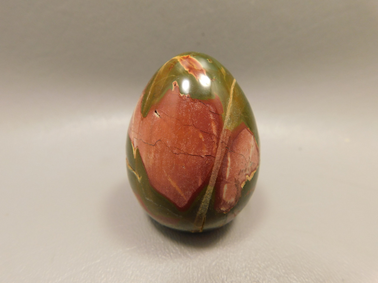 Cherry Creek Jasper Egg 2 inch Rock Mineral Red Creek Stone #O5