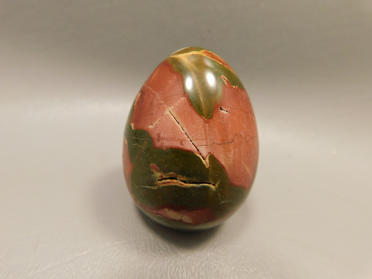 Cherry Creek Jasper Egg 2 inch Rock Mineral Red Creek Stone #O5