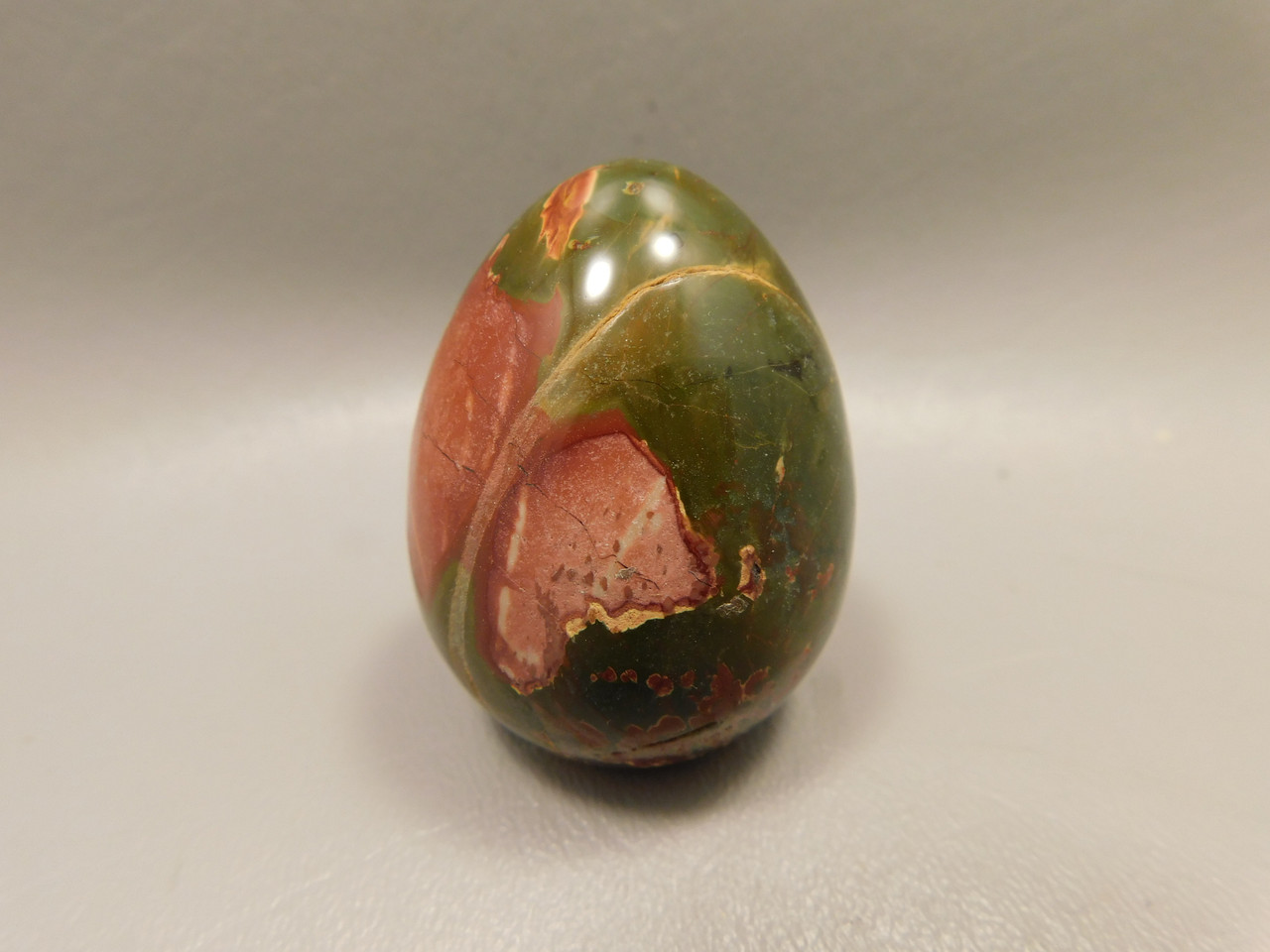 Cherry Creek Jasper Egg 2 inch Rock Mineral Red Creek Stone #O5