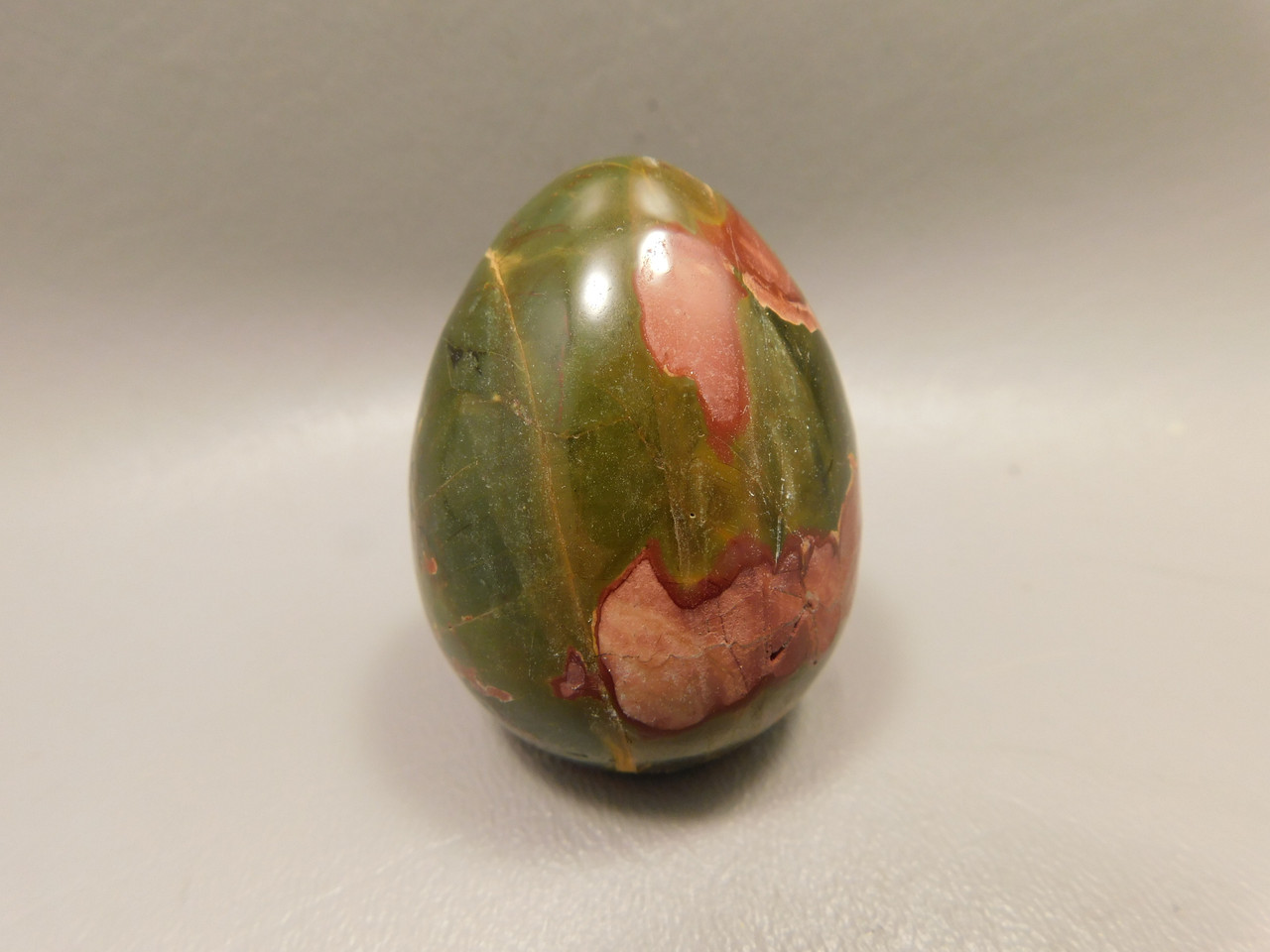 Cherry Creek Jasper Egg 2 inch Rock Mineral Red Creek Stone #O5