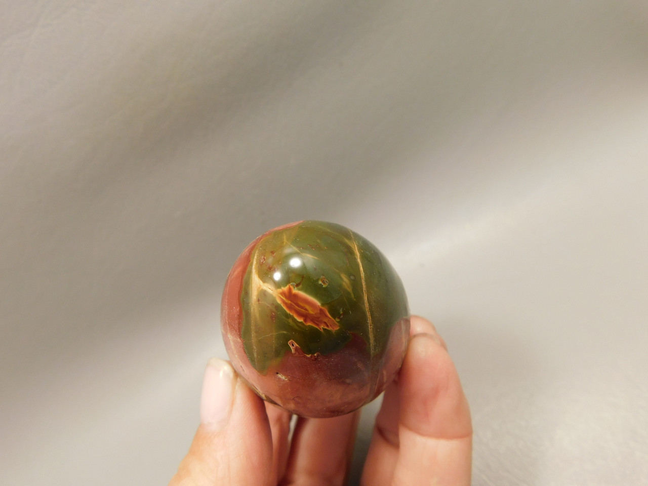 Cherry Creek Jasper Egg 2 inch Rock Mineral Red Creek Stone #O5