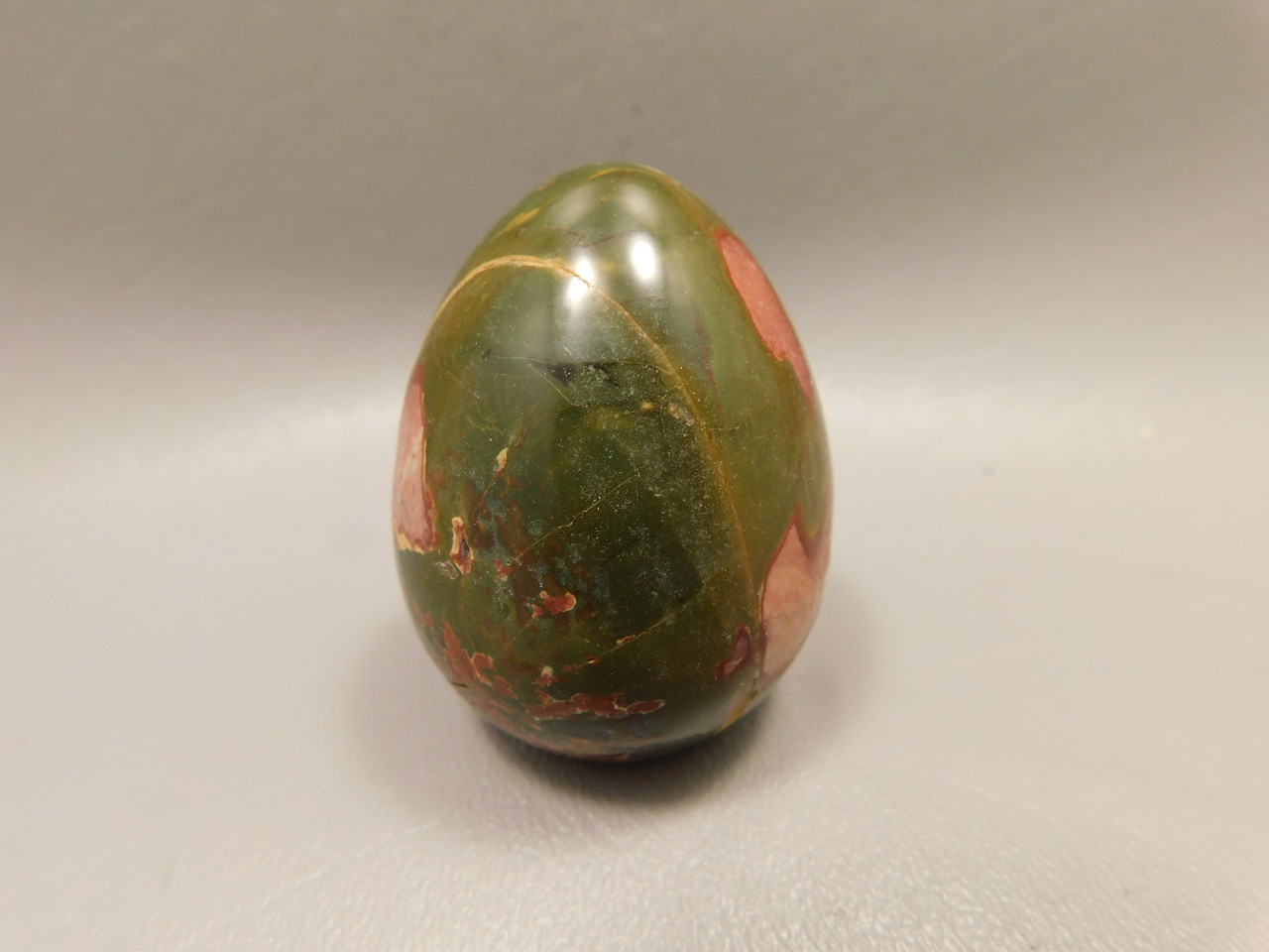 Cherry Creek Jasper Egg 2 inch Rock Mineral Red Creek Stone #O5