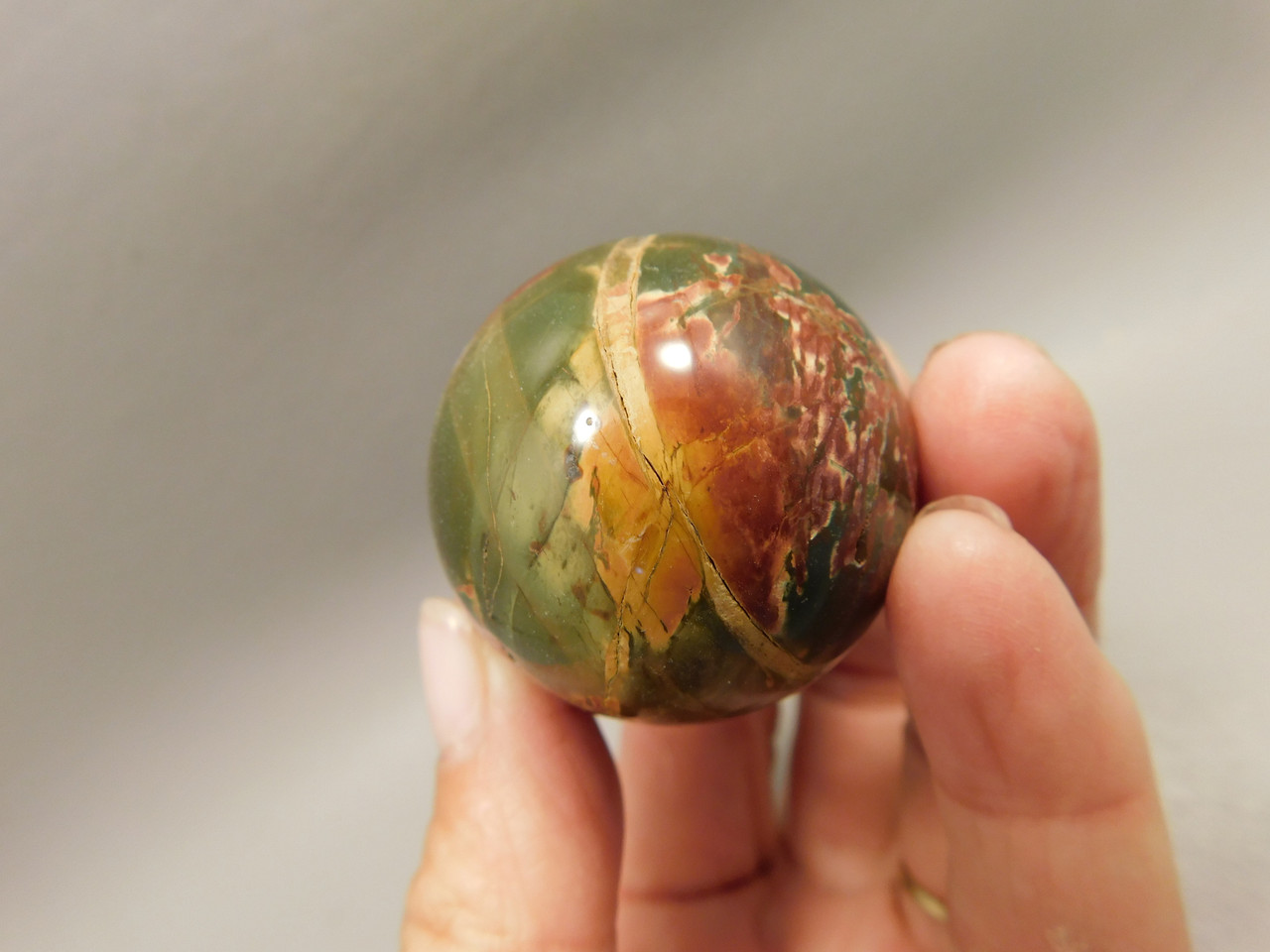 Cherry Creek Jasper Egg 2 inch Rock Mineral Red Creek Stone #O5