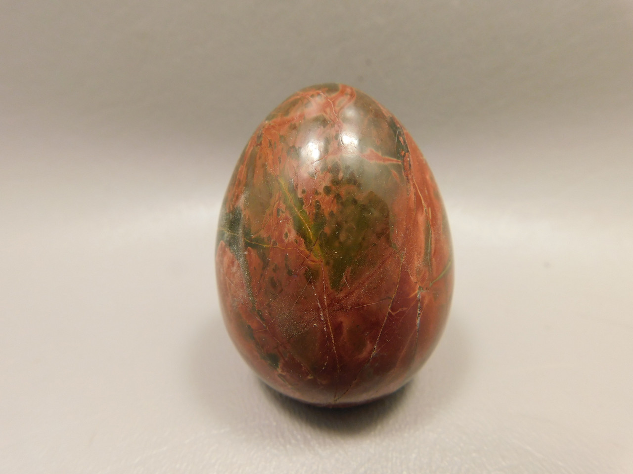 Cherry Creek Jasper Egg 2 inch Rock Mineral Red Creek Stone #O7