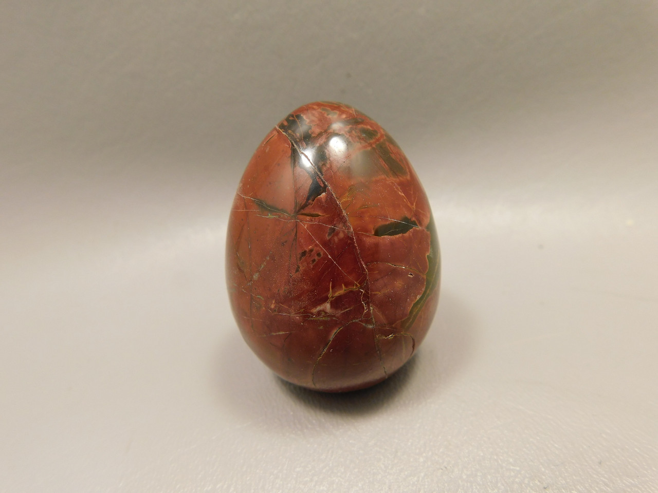 Cherry Creek Jasper Egg 2 inch Rock Mineral Red Creek Stone #O7