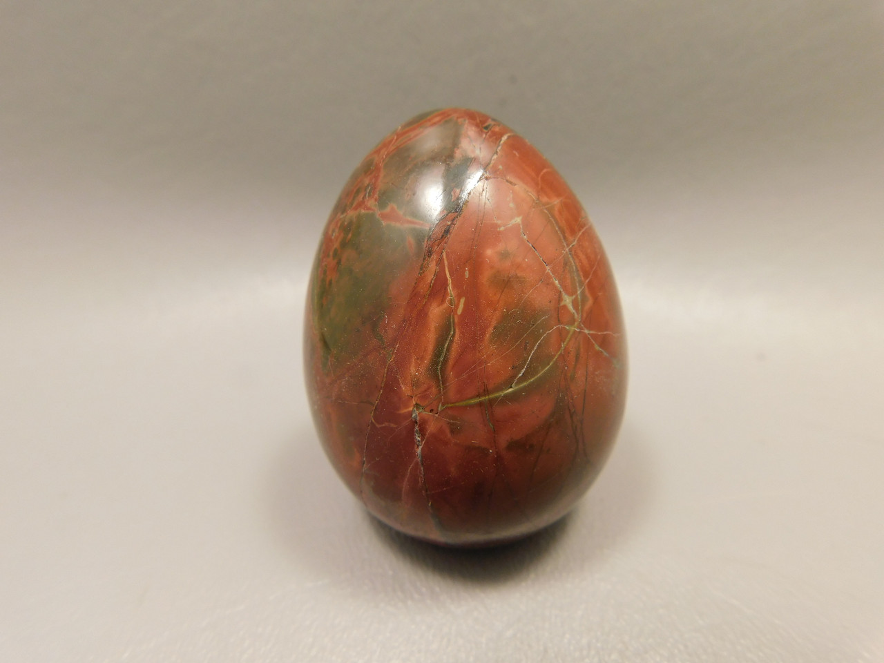 Cherry Creek Jasper Egg 2 inch Rock Mineral Red Creek Stone #O7