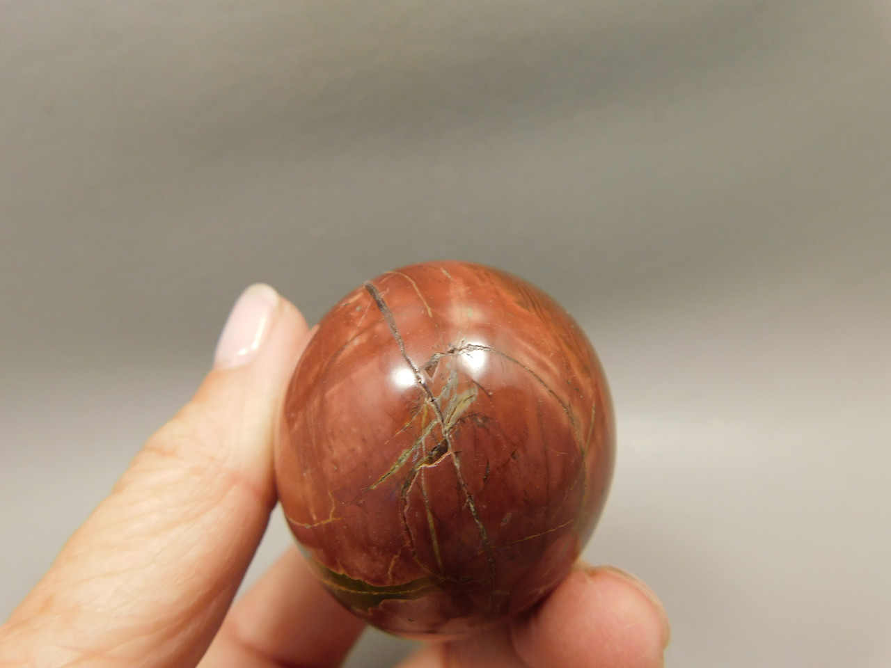Cherry Creek Jasper Egg 2 inch Rock Mineral Red Creek Stone #O7