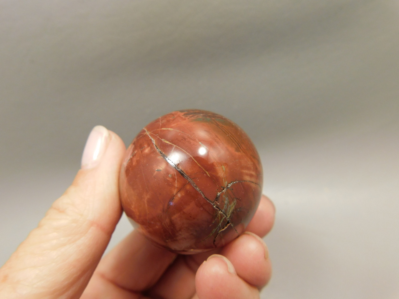 Cherry Creek Jasper Egg 2 inch Rock Mineral Red Creek Stone #O7