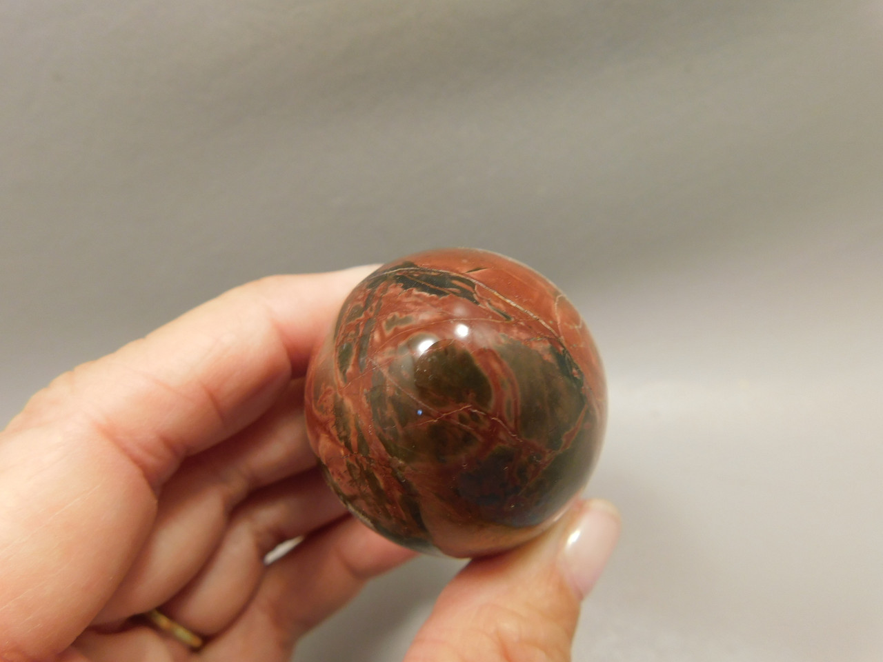 Cherry Creek Jasper Egg 2 inch Rock Mineral Red Creek Stone #O7