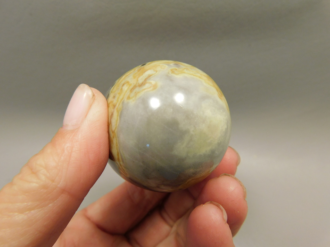 Devalite Stone Egg Serpentine & Augite Carved Rock Arizona #O3