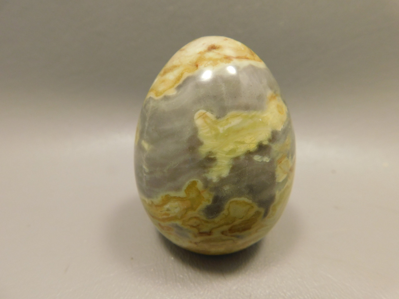 Devalite Stone Egg Serpentine & Augite Carved Rock Arizona #O3