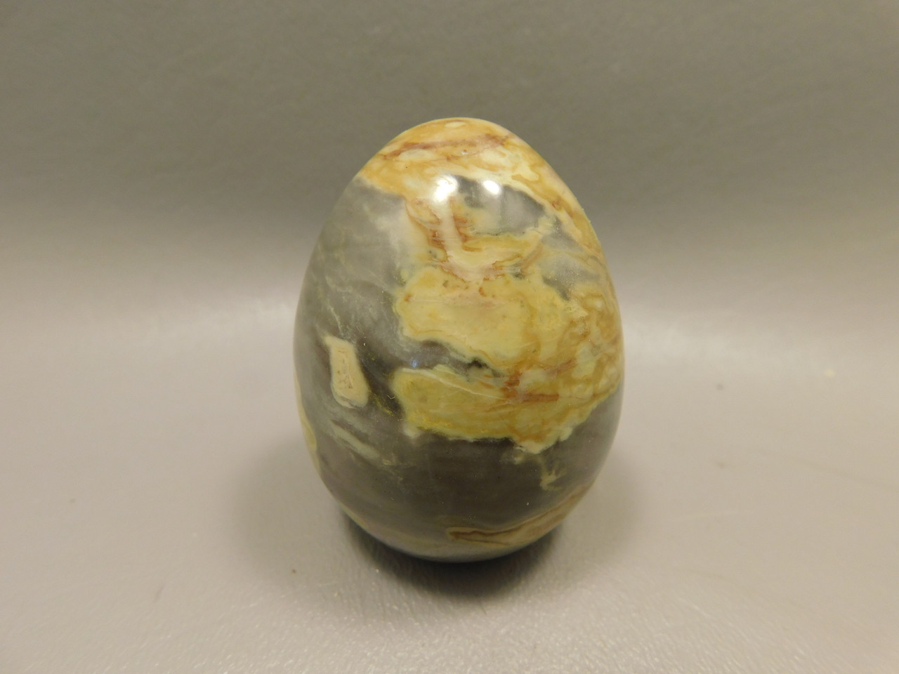 Devalite Stone Egg Serpentine & Augite Carved Rock Arizona #O3