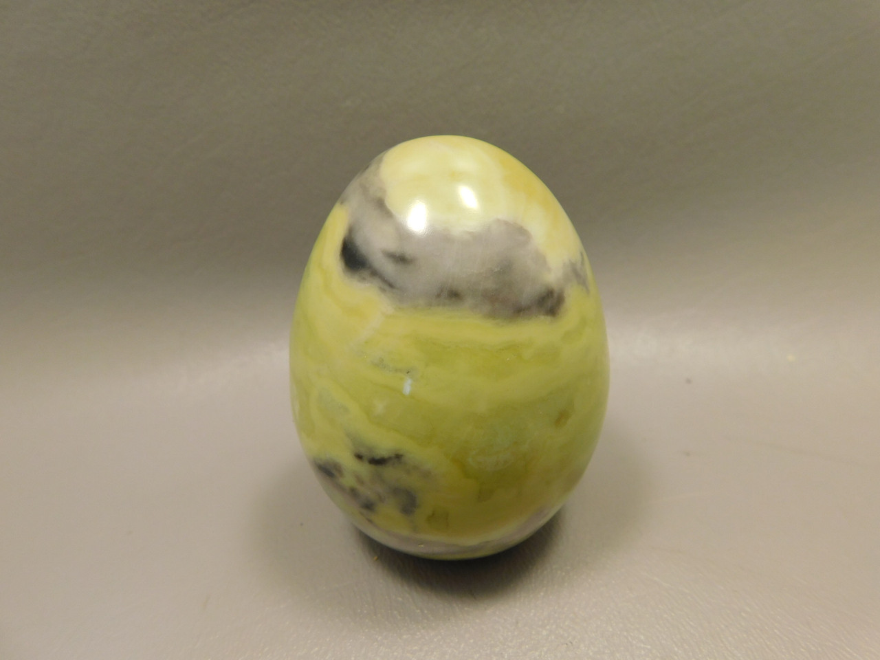 Devalite Stone Egg Serpentine & Augite Carved Rock Arizona #O4