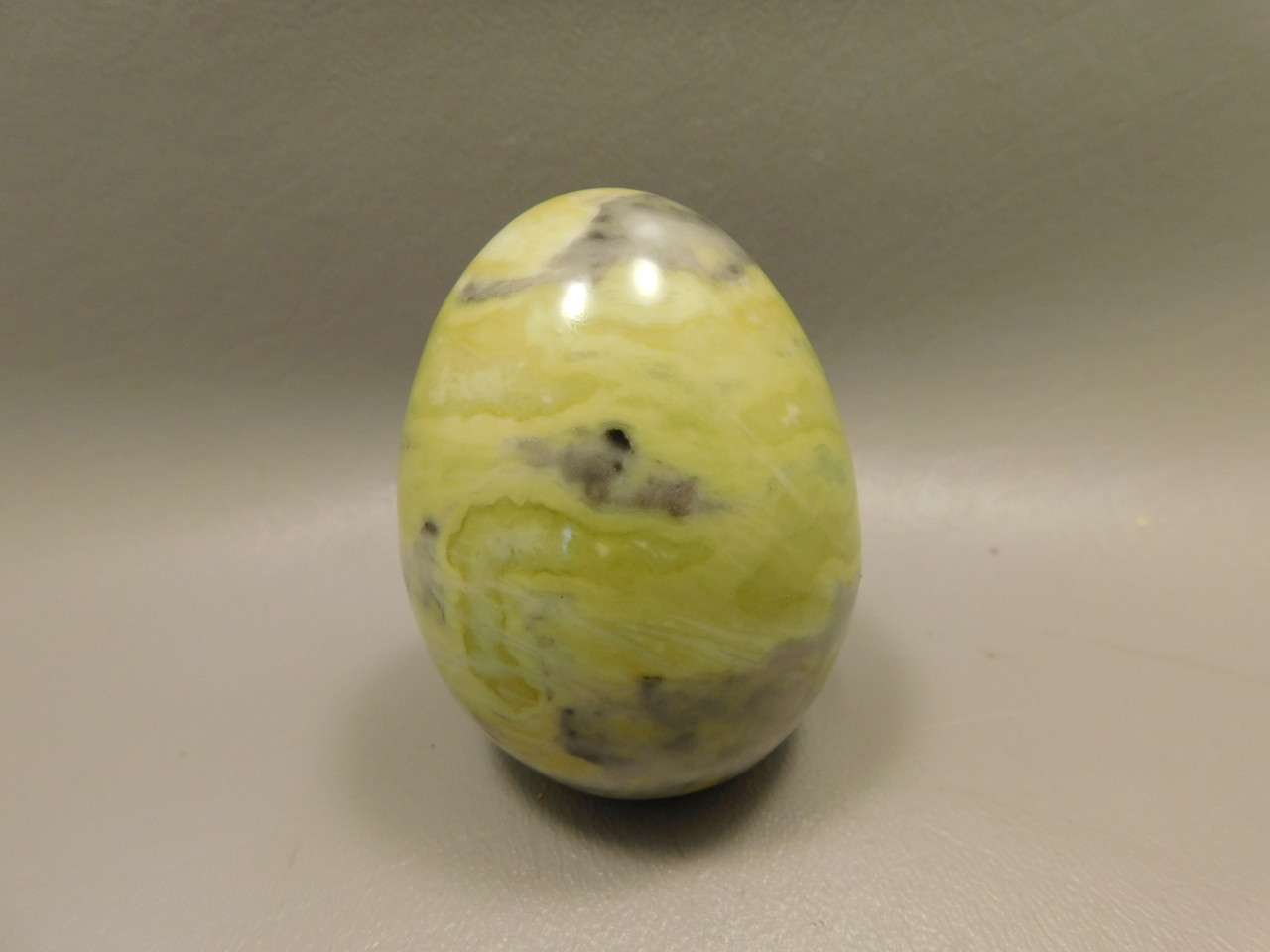 Devalite Stone Egg Serpentine & Augite Carved Rock Arizona #O4