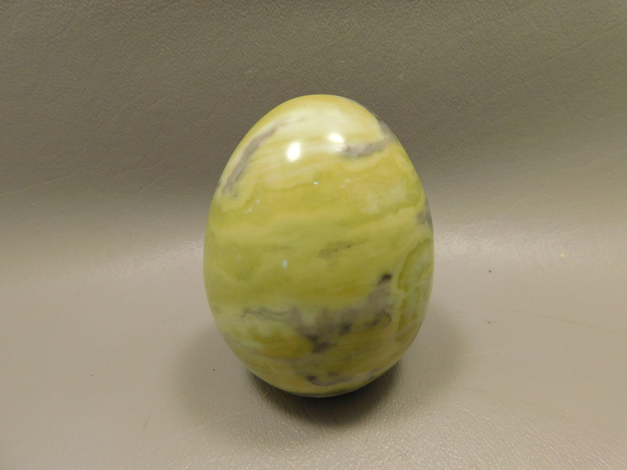 Devalite Stone Egg Serpentine & Augite Carved Rock Arizona #O4