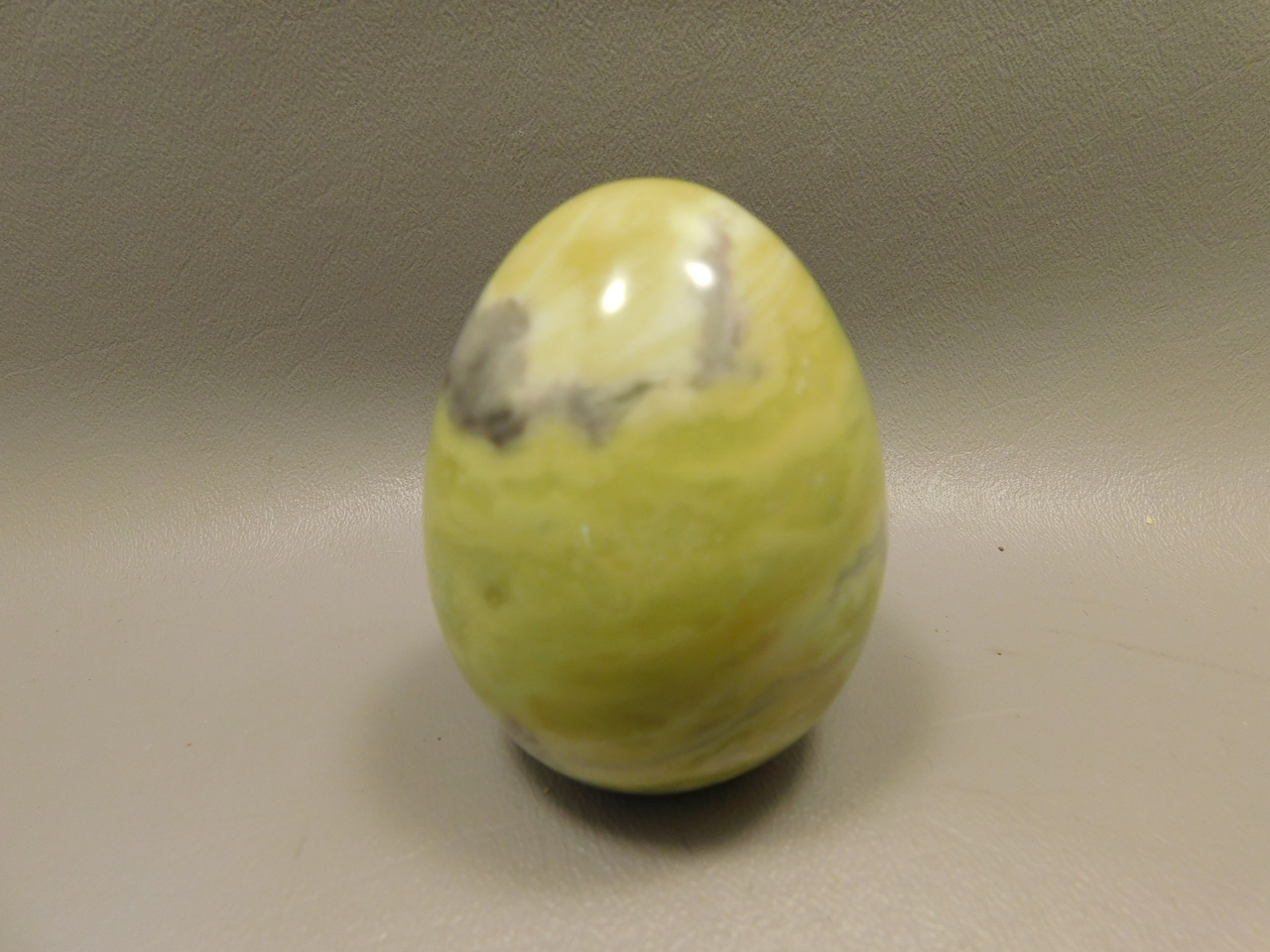 Devalite Stone Egg Serpentine & Augite Carved Rock Arizona #O4