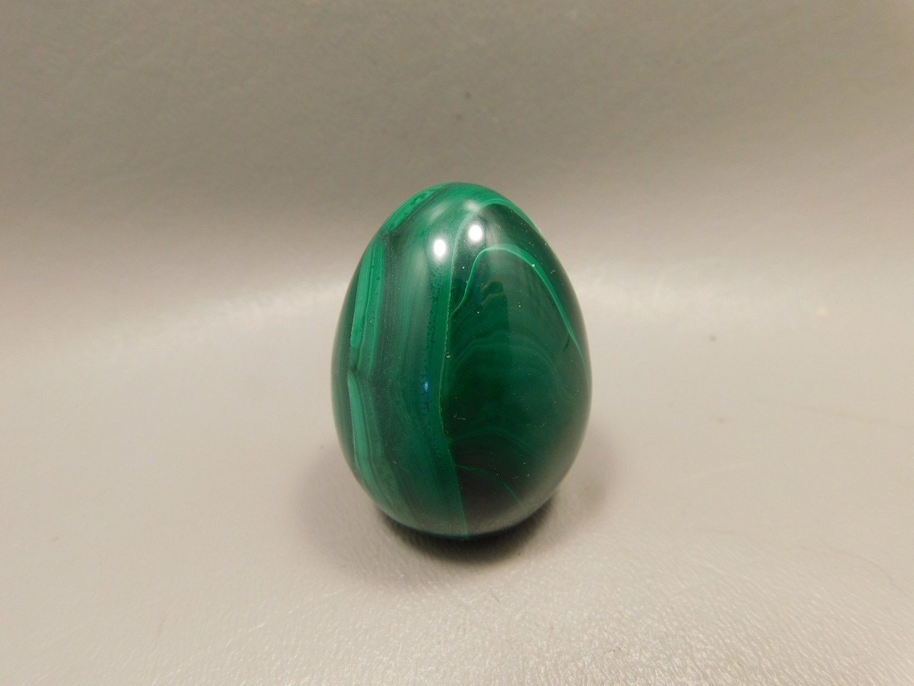 Malachite Stone Egg 1.8 inch Gemstone African Green Rock #O1