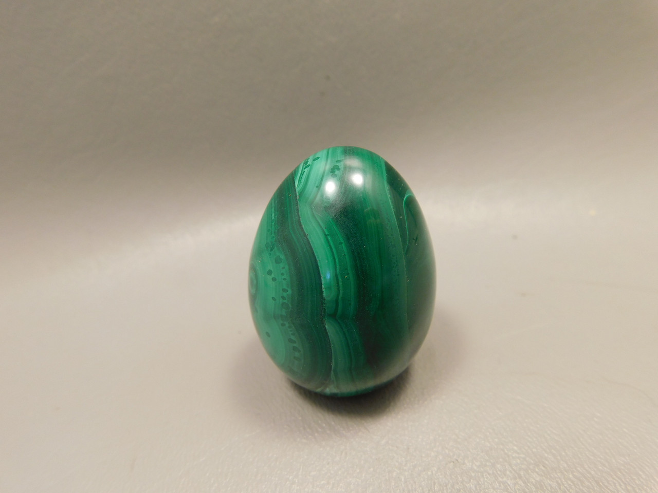 Malachite Stone Egg 1.8 inch Gemstone African Green Rock #O1