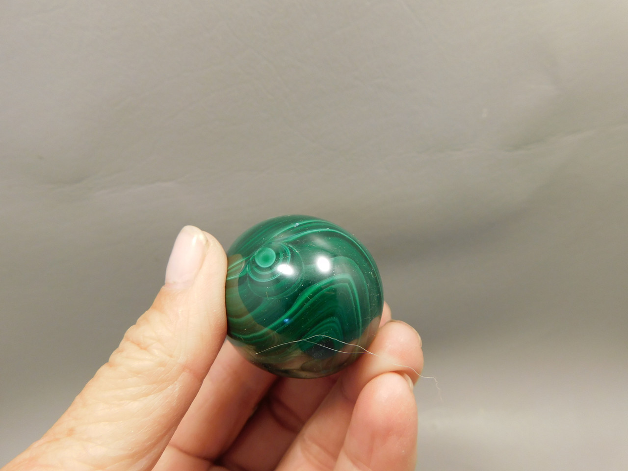 Malachite Stone Egg 1.8 inch Gemstone African Green Rock #O5