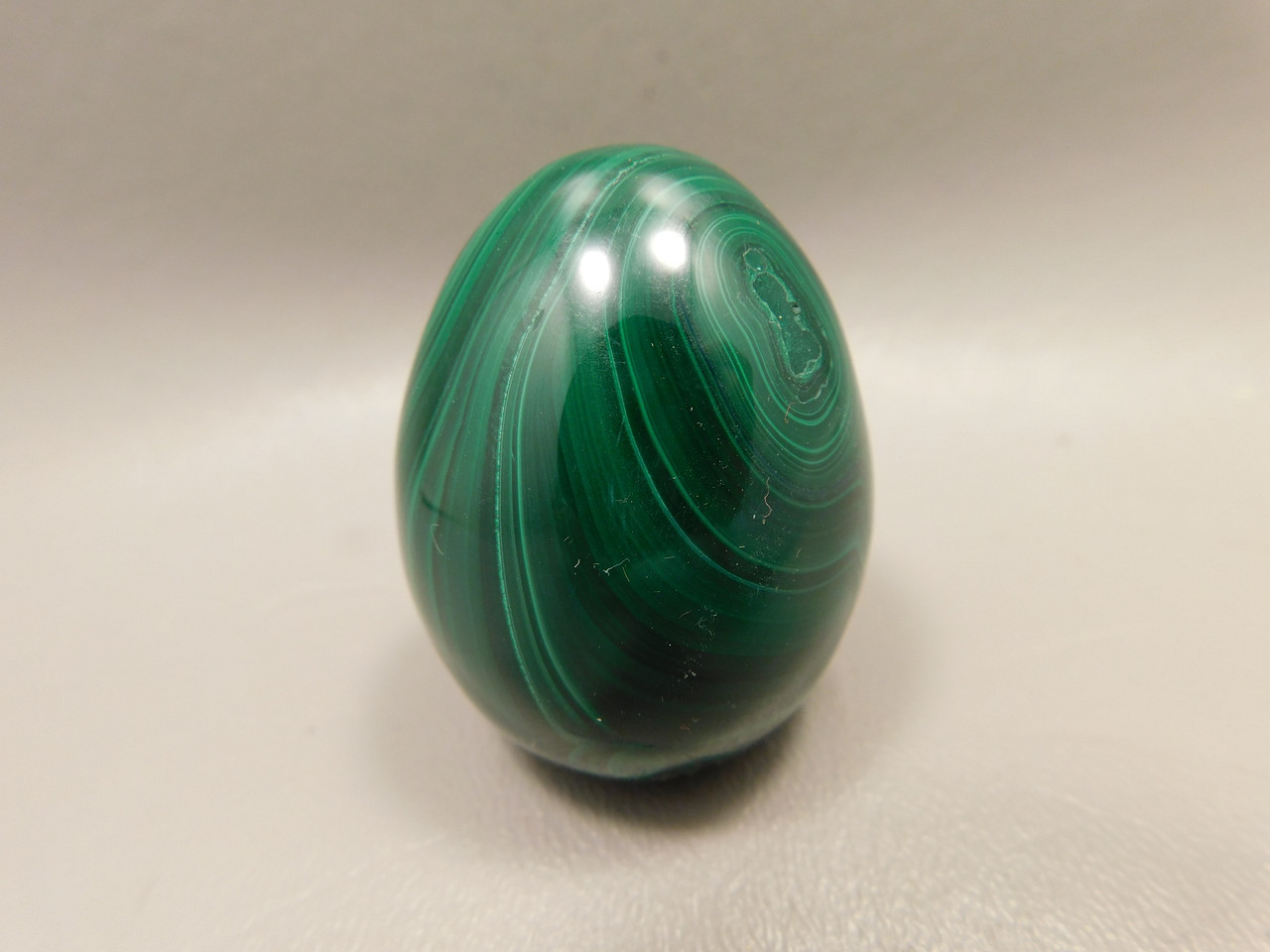 Malachite Stone Egg 1.8 inch Gemstone African Green Rock #O5