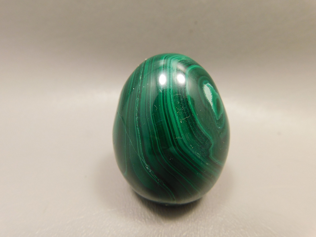 Malachite Stone Egg 1.8 inch Gemstone African Green Rock #O5
