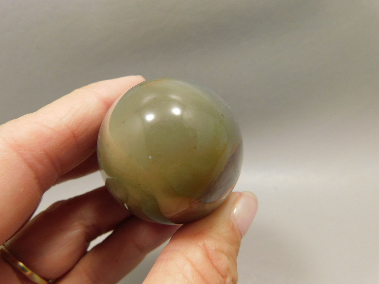 Carnelian Agate Egg Shaped Stone 2 inch Orange Gemstone #O13