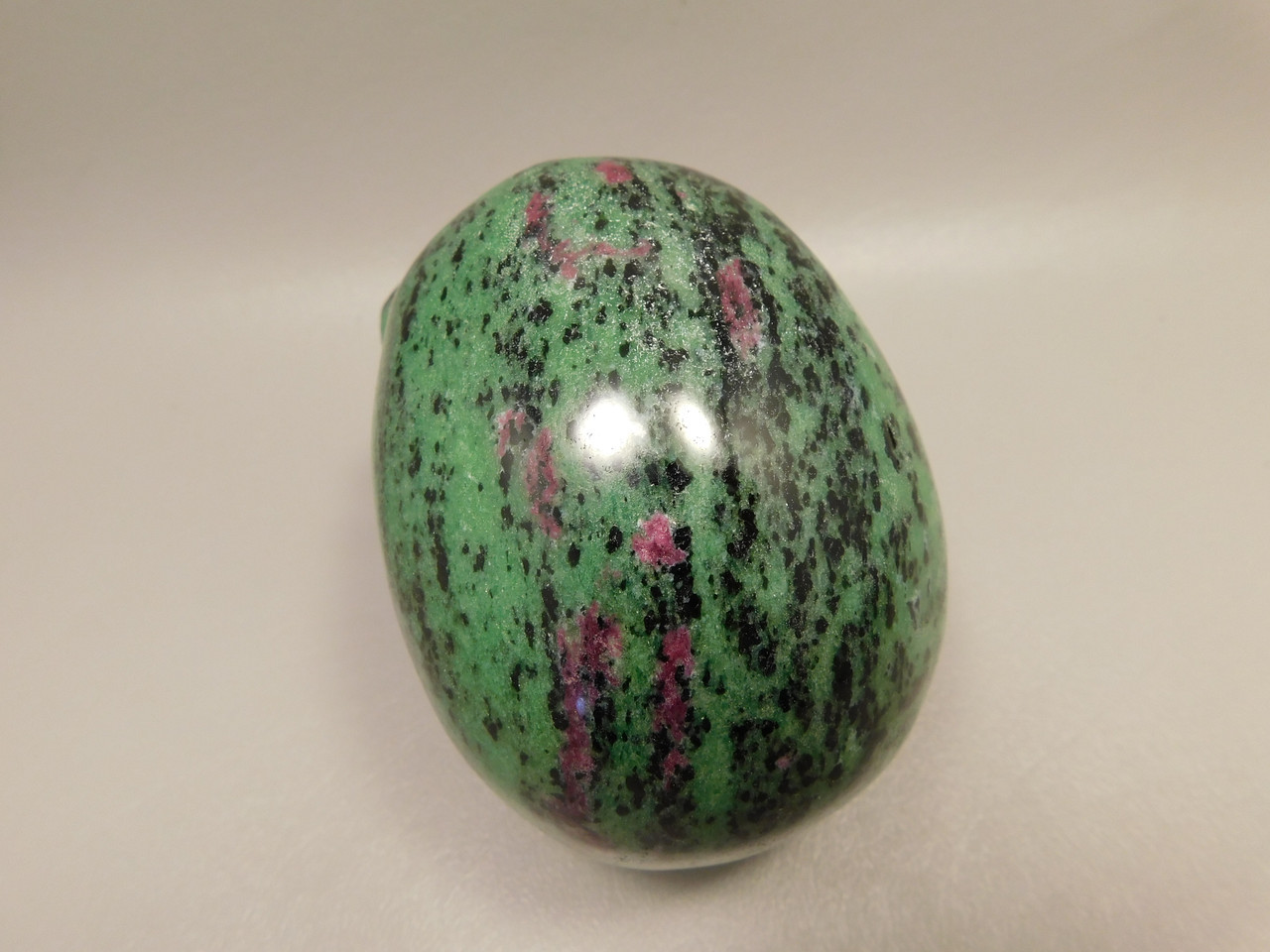 Skull Gemstone Carving Ruby and Zoisite 3.8 inch Hand-Carved #O83