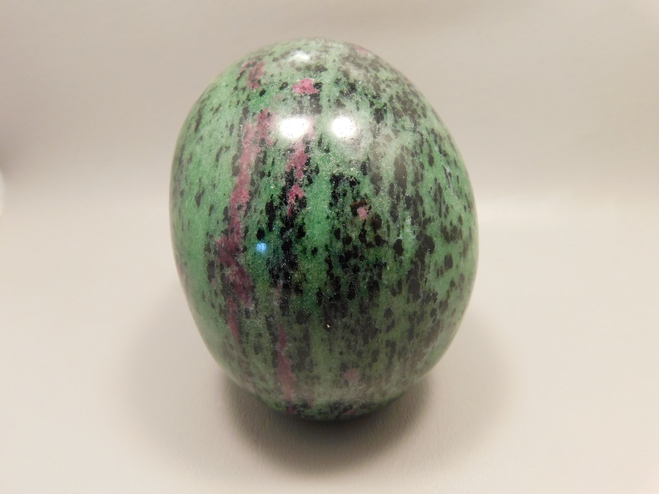 Skull Gemstone Carving Ruby and Zoisite 3.8 inch Hand-Carved #O83