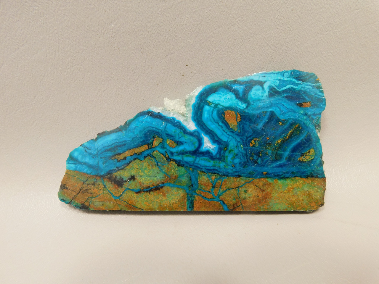 Chrysocolla Malachite Polished Rock Stone Slab Bagdad, Arizona #O6